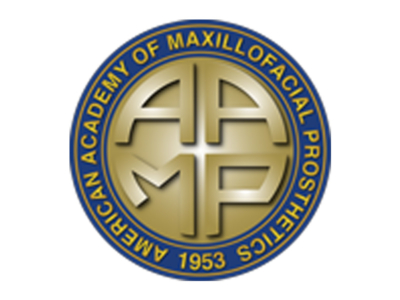 Logo of the American Academy of Maxillofacial Prosthetics founded in 1953.