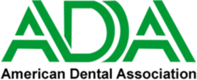 Logo of the American Dental Association.